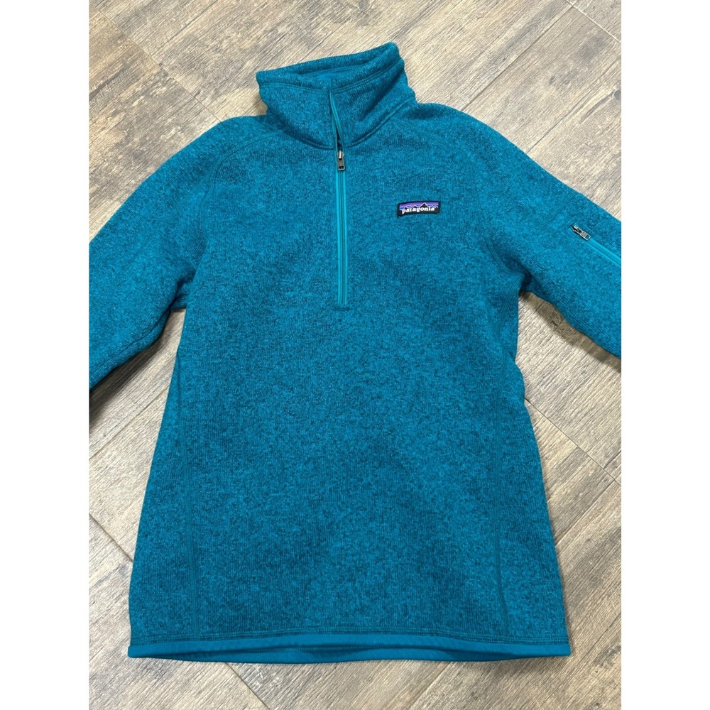 Patagonia Better Sweater Women Small Green 1/4 Zip Gorpcore Fleece Outdoors